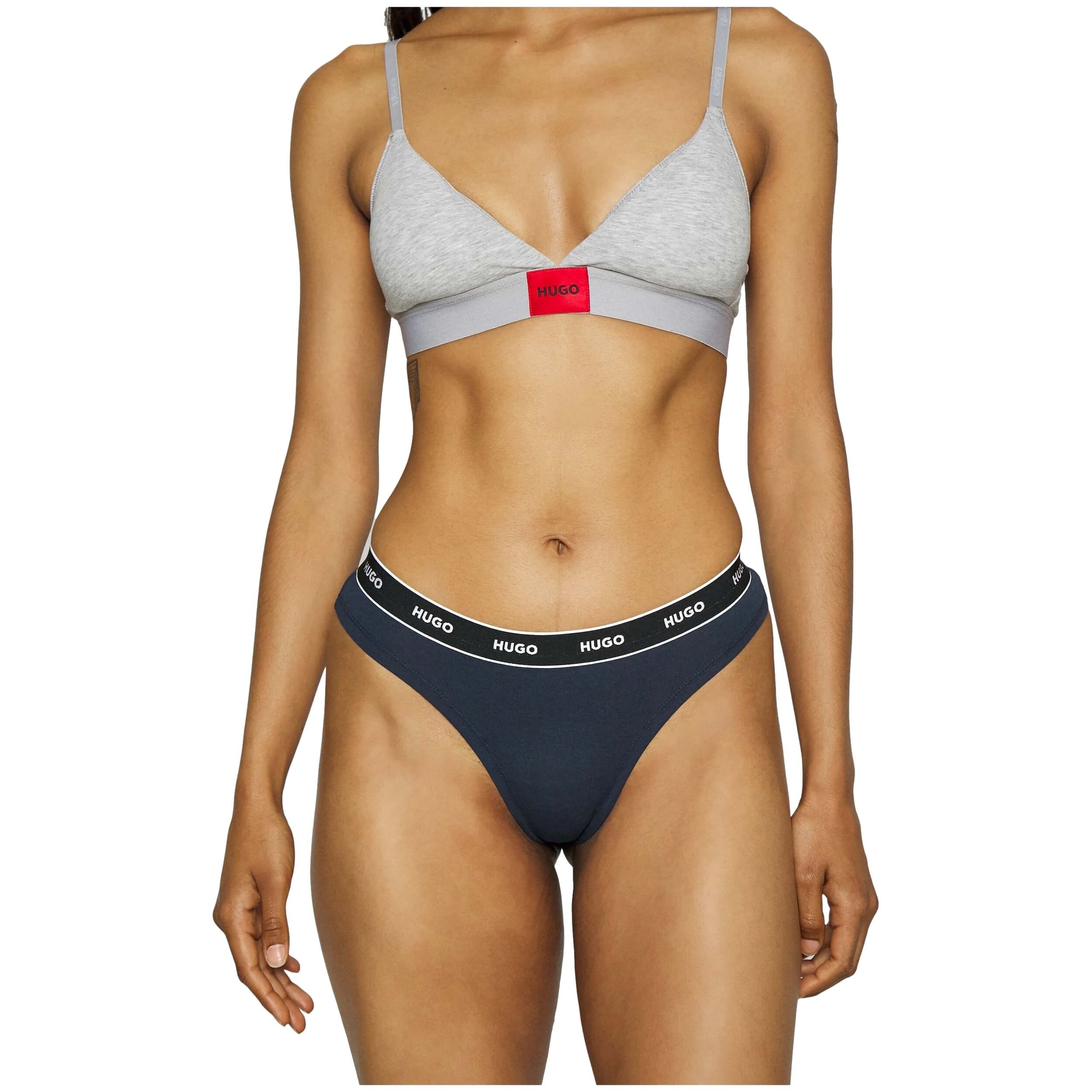 Hugo Boss Triplet Thong Stripe Bikini Bottom