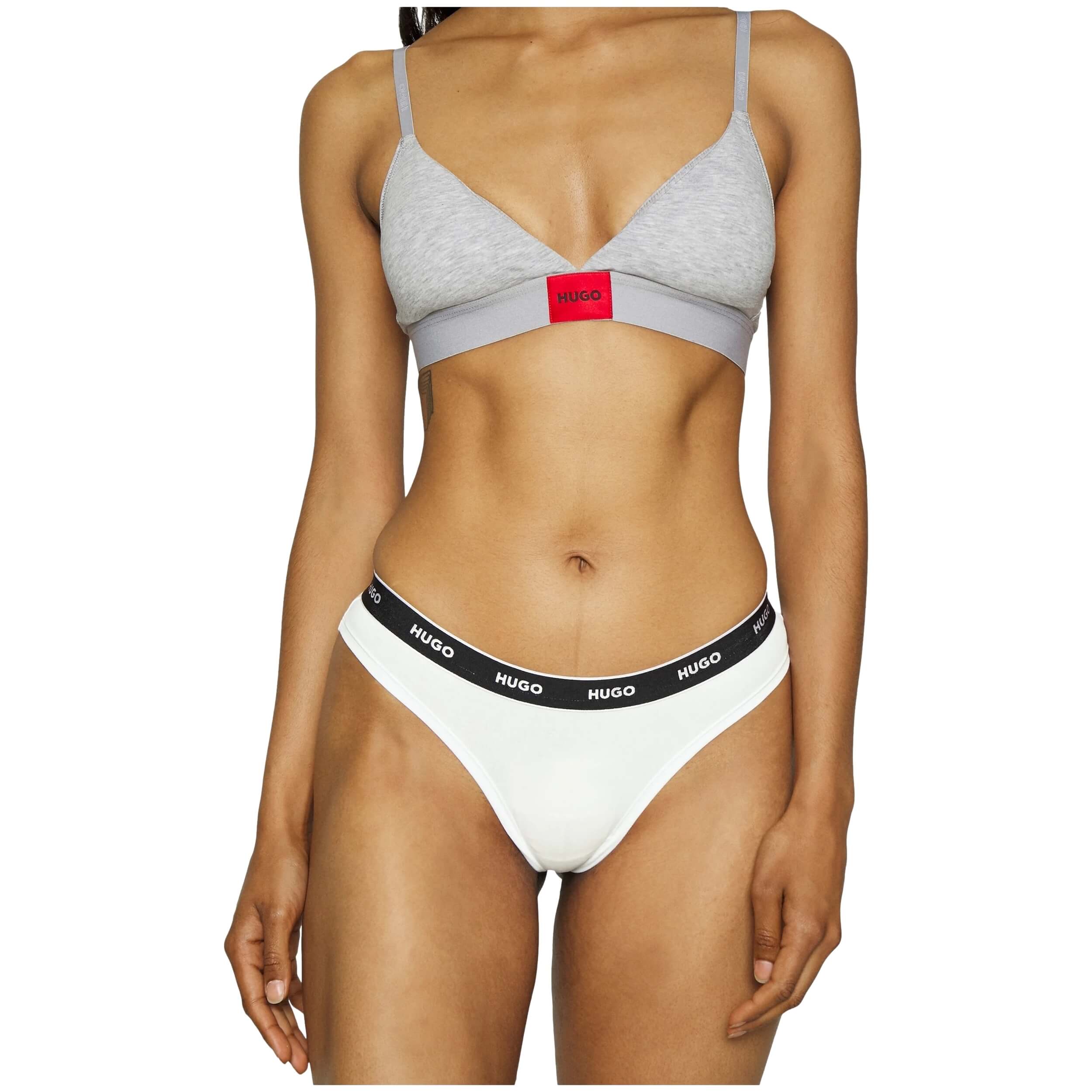 Hugo Boss Triplet Thong Stripe Bikini Bottom