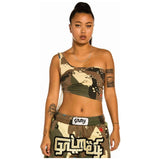 Top Grimey Glorified Asymmetrical "Camo"