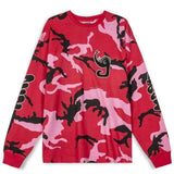 Camiseta De Manga Larga Grimey Tusker Temple All Over Print "Red"