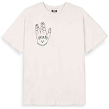 Camiseta De Manga Corta Grimey Peace Within The Glitzy Grillz "Off White"