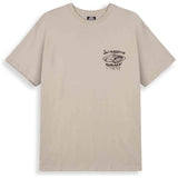Camiseta De Manga Corta Grimey The Think Tank "Light Grey"