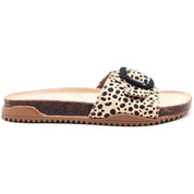 Chanclas Mustang Fake Suede Leopard