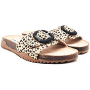 Chanclas Mustang Fake Suede Leopard