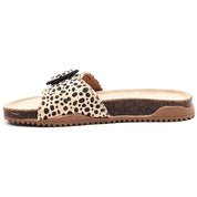 Chanclas Mustang Fake Suede Leopard