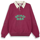 Sudadera Grimey Royal Paw Pique "Wine"