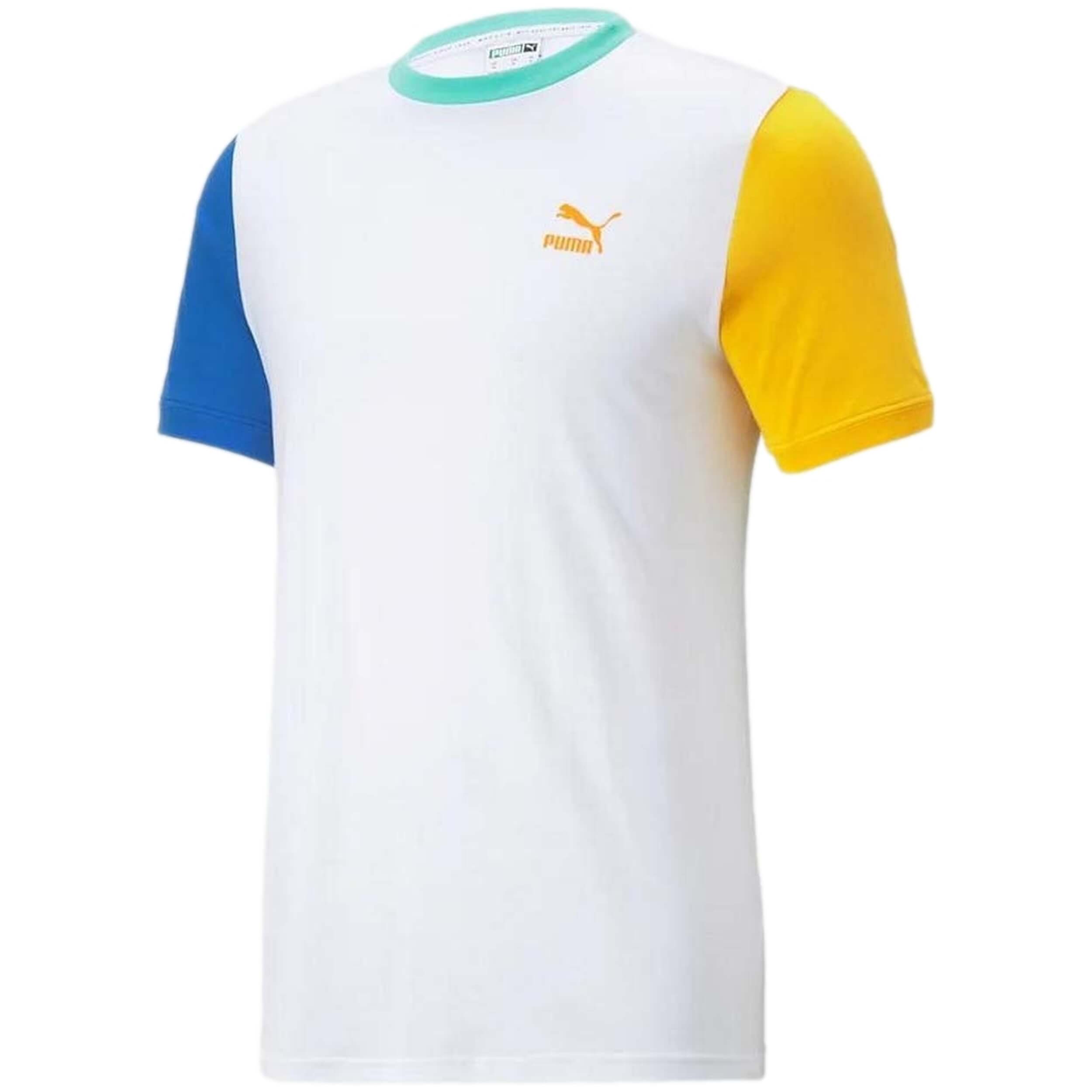 Camiseta De Manga Corta Puma Classics Block Teepuma White- Russ