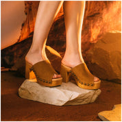 Mustang Coyote Platform Sandals