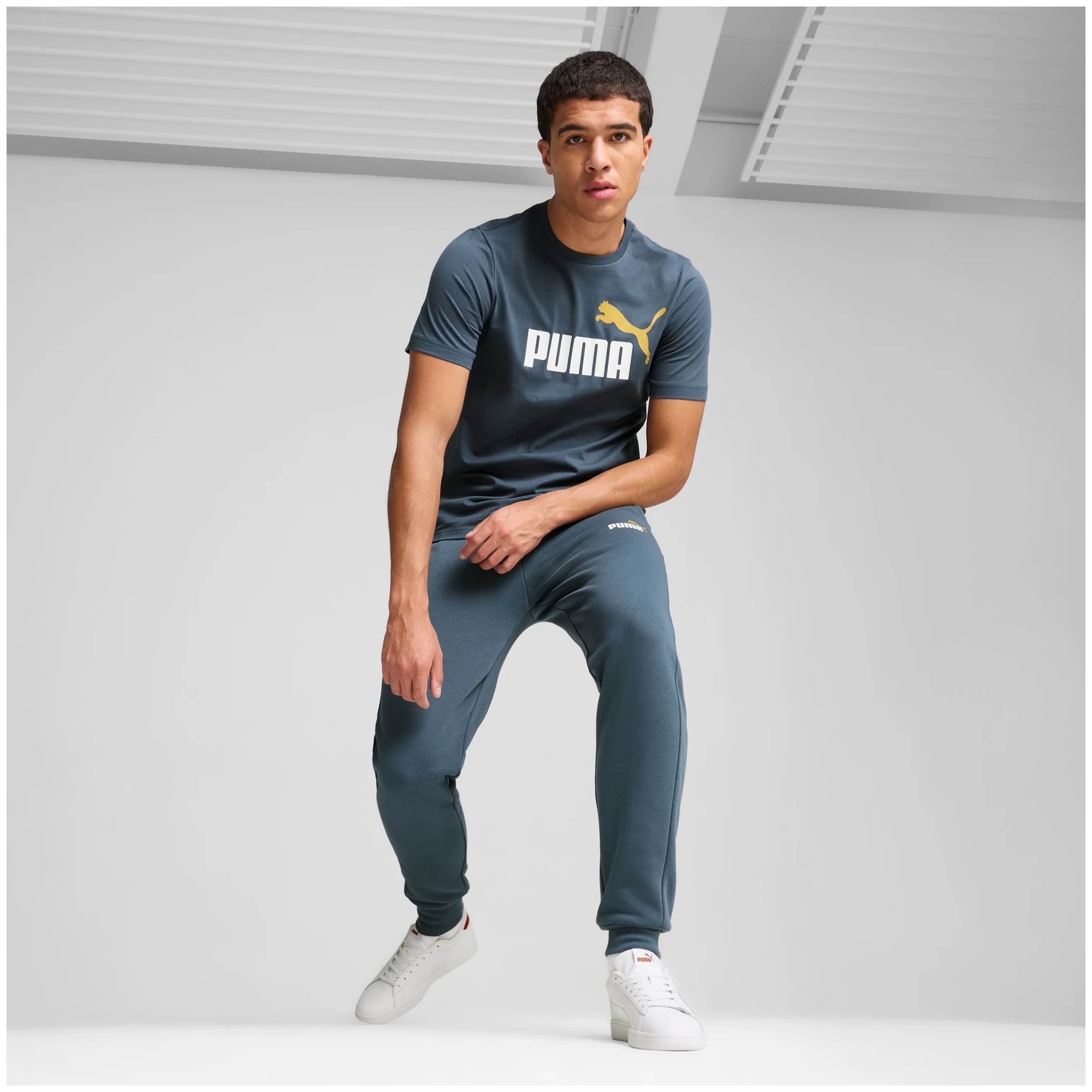 Pantalon Largo Puma Ess+ 2 Col Logo