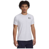 Camiseta De Manga Corta Under Armour Camiseta Under Armour Heatgear Fitted Manga Corta Blanco Puro