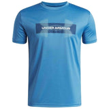 Camiseta De Manga Corta Under Armour Ua Tech Graphic "Aegean Blue / Blackout Navy / White - 430"