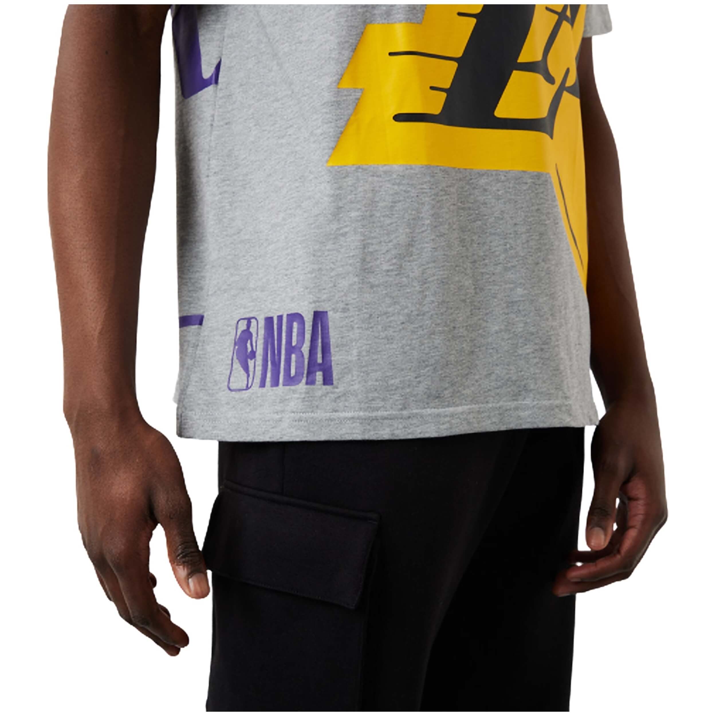 Camiseta De Manga Corta New Era Nba L.A Lakers