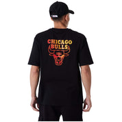 Camiseta De Manga Corta New Era Chicago Bulls Nba Neon Fade