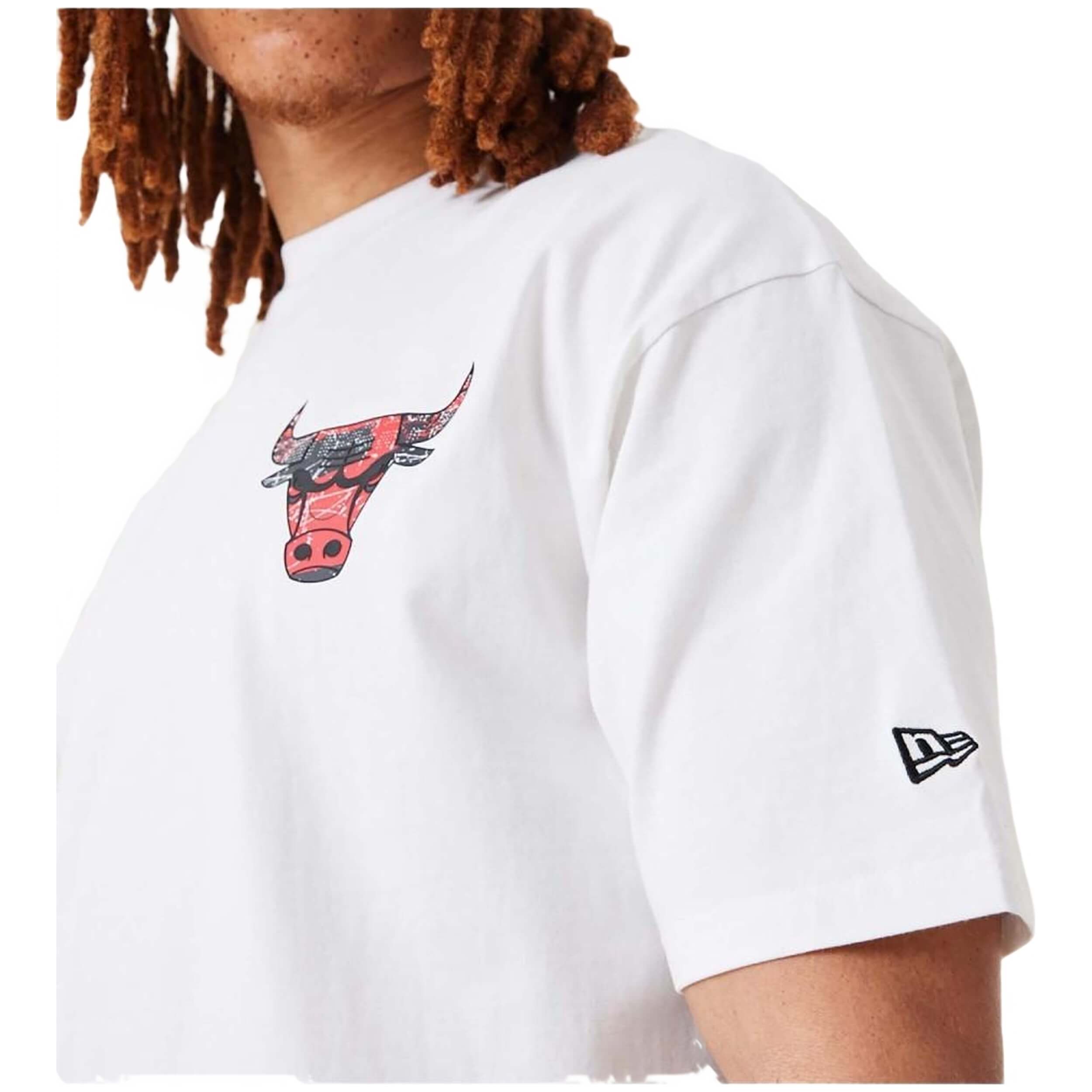 Camiseta De Manga Corta New Era Chicago Bulls