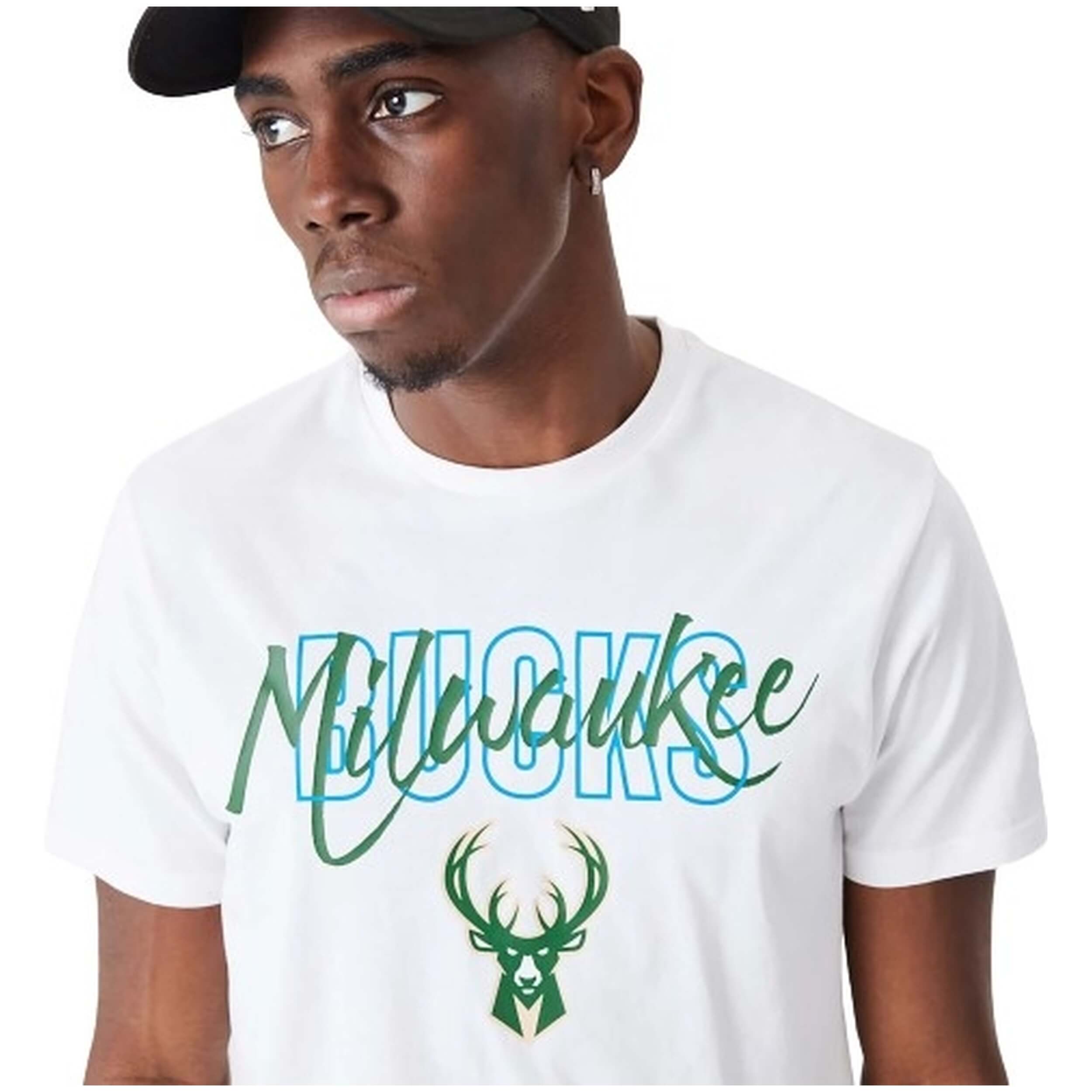 Camiseta De Manga Corta New Era Milwaukee Bucks T-Shirt