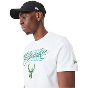 Camiseta De Manga Corta New Era Milwaukee Bucks T-Shirt