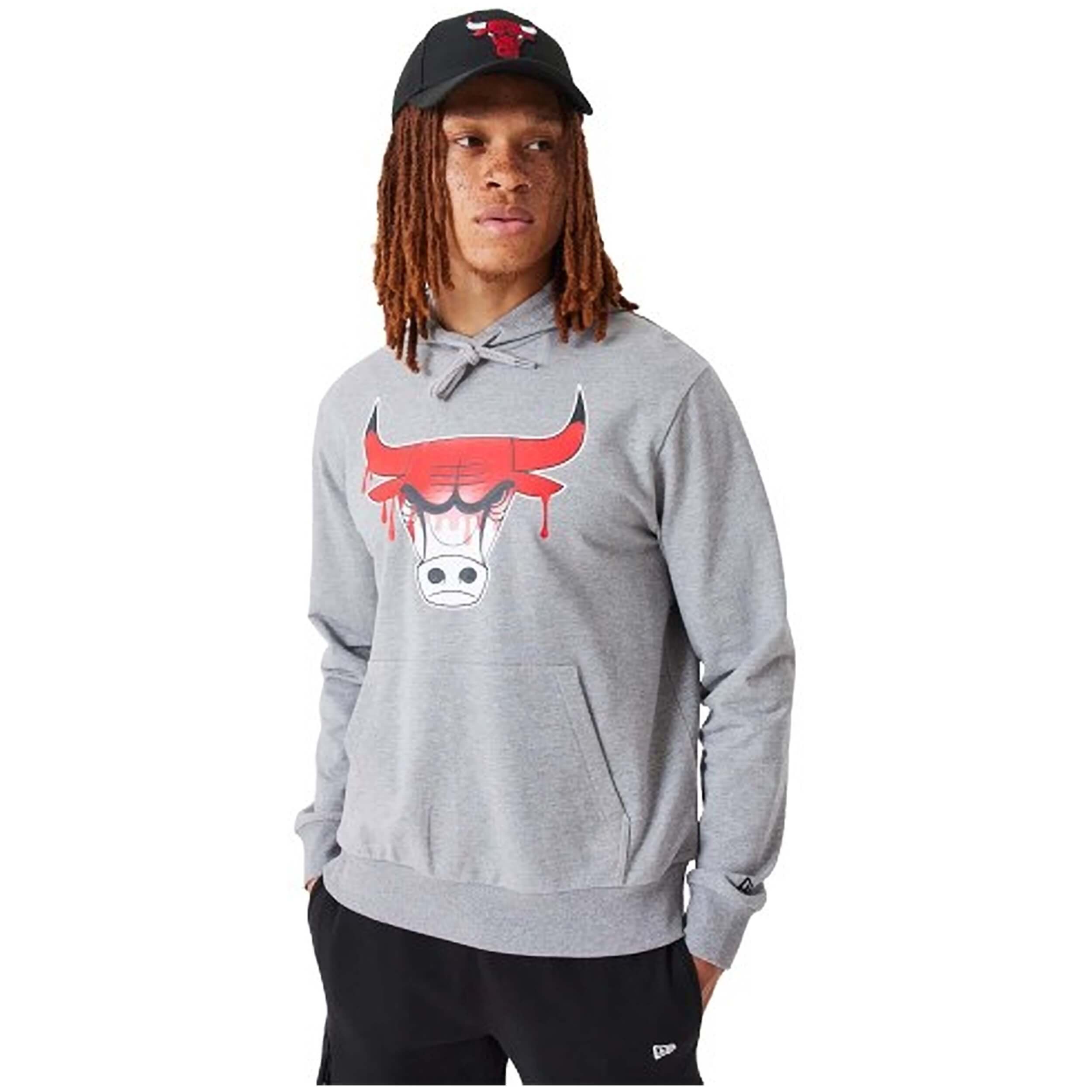 Sudadera Con Capucha New Era Nba Chicago Bulls Nba Drip Logo