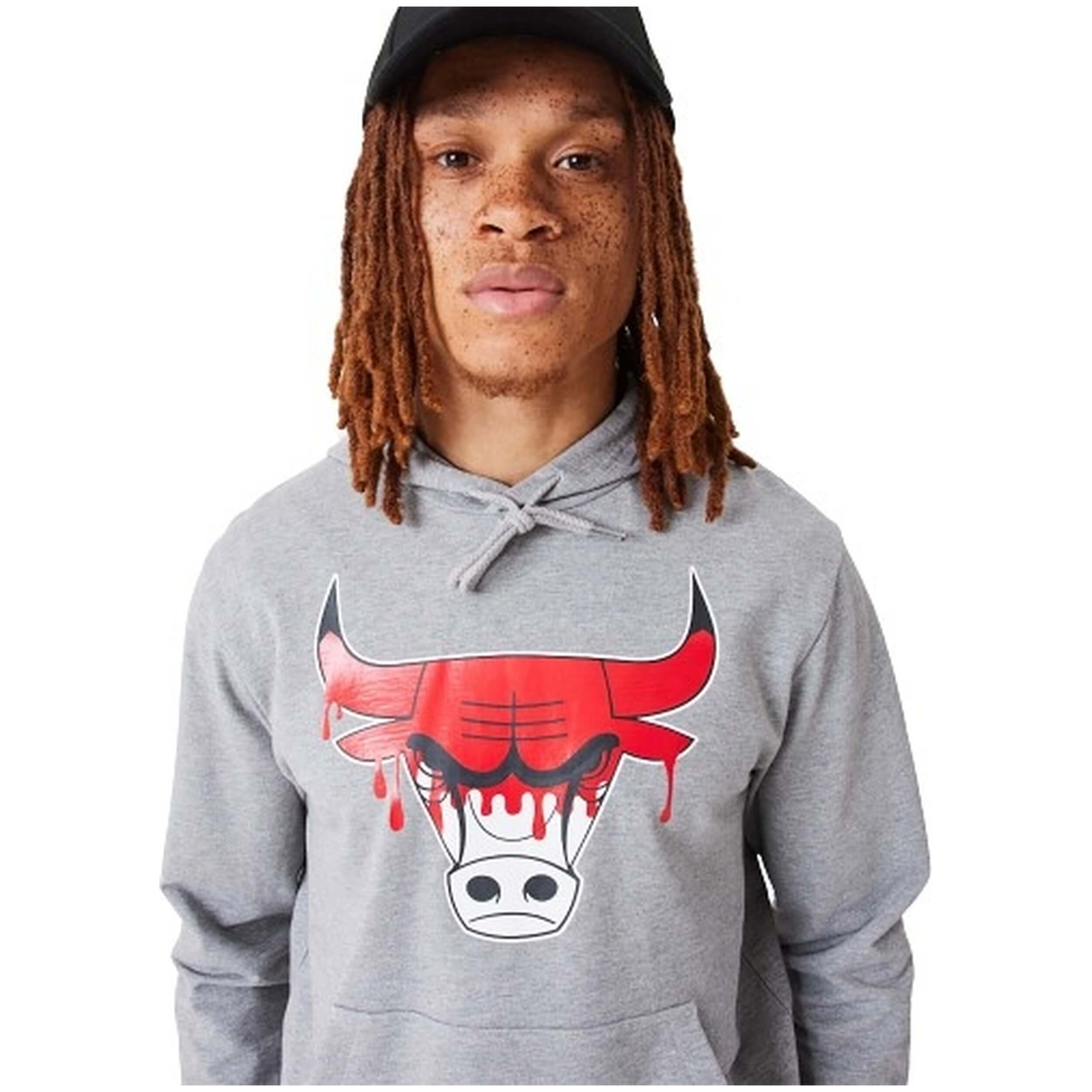 Sudadera Con Capucha New Era Nba Chicago Bulls Nba Drip Logo