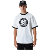 New Era NBA Brooklyn Nets Team Logo Mesh Os Short Sleeve T-Shirt