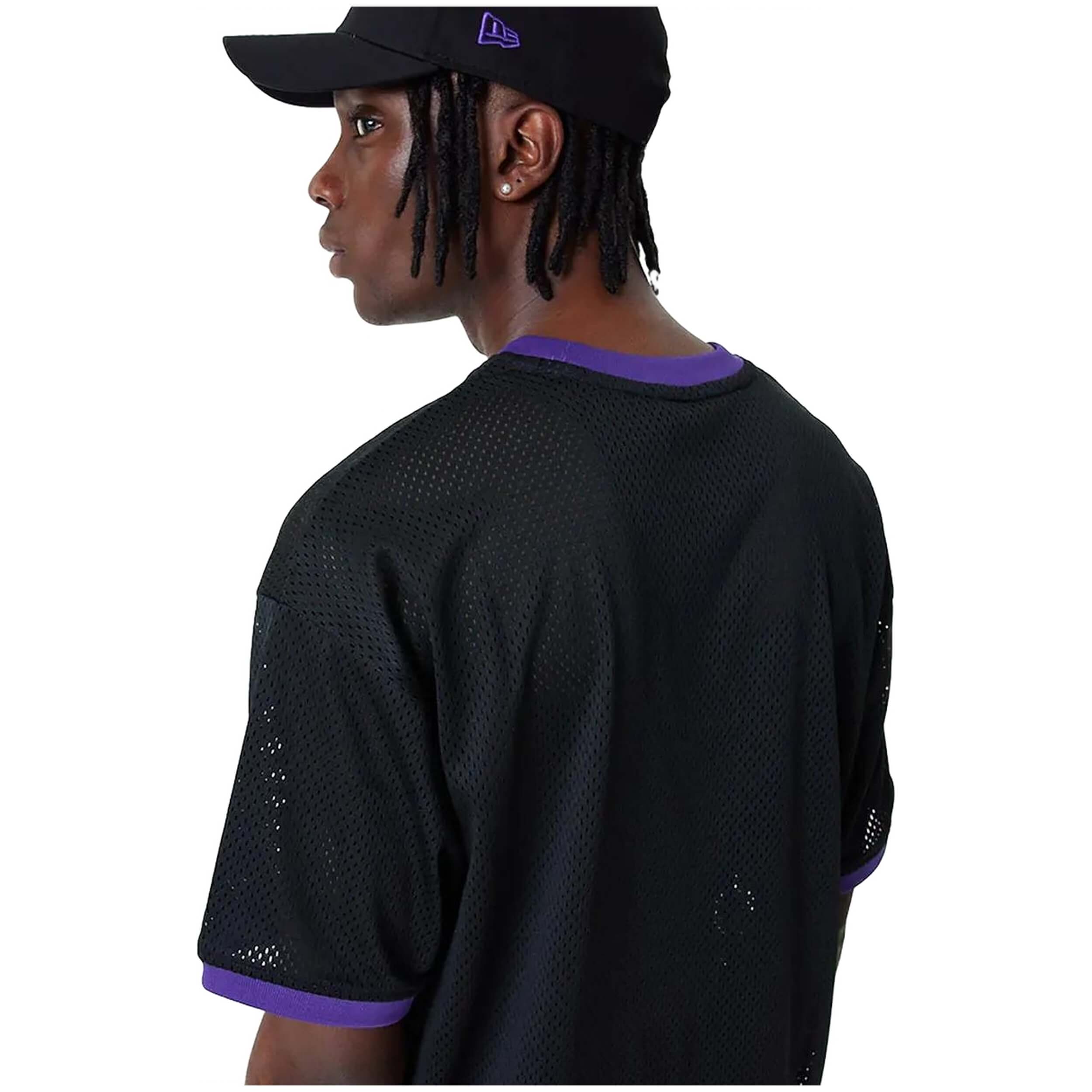 Camiseta De Manga Corta New Era Nba Team Logo Mesh Los Angeles Lakers