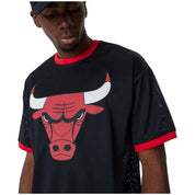 Camiseta De Manga Corta New Era Chicago Bulls Nba Team Logo Mesh Oversized