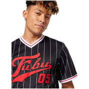 Camiseta De Manga Corta Fubu Varsity Pinstriped Mesh