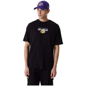 Camiseta De Manga Corta New Era Nba L.A Lakers City Graphic Oversized T-Shirt