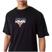 Camiseta De Manga Corta New Era Nba Chicago Bulls City Graphic Oversized