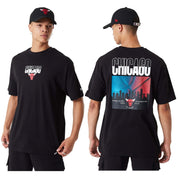 Camiseta De Manga Corta New Era Nba Chicago Bulls City Graphic Oversized