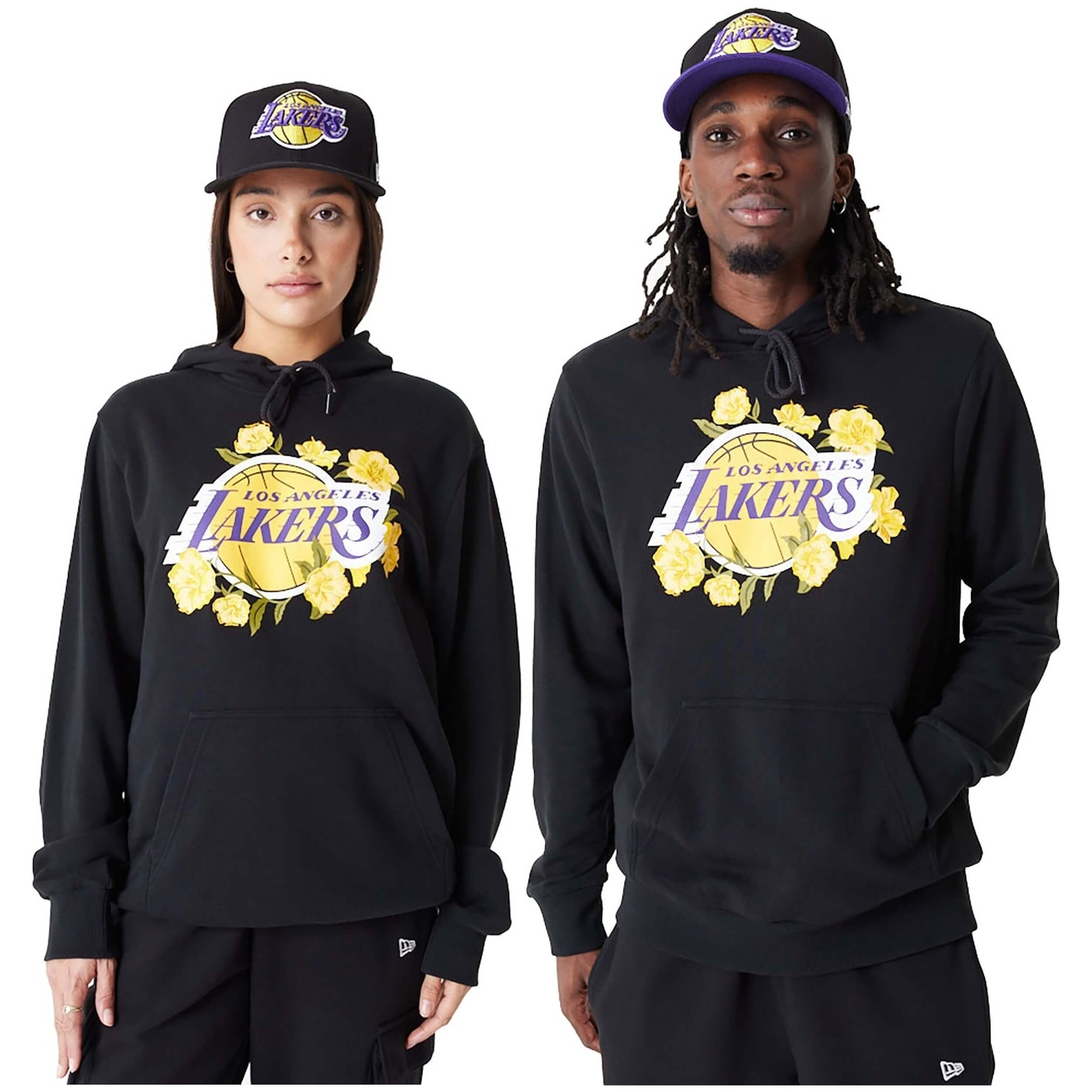 Sudadera Con Capucha New Era Los Angeles Lakers Nba Graphic Floral
