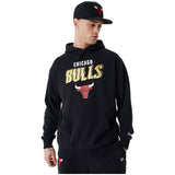 Sudadera Con Capucha New Era Chicago Bulls Team Script Oversized Hoodie