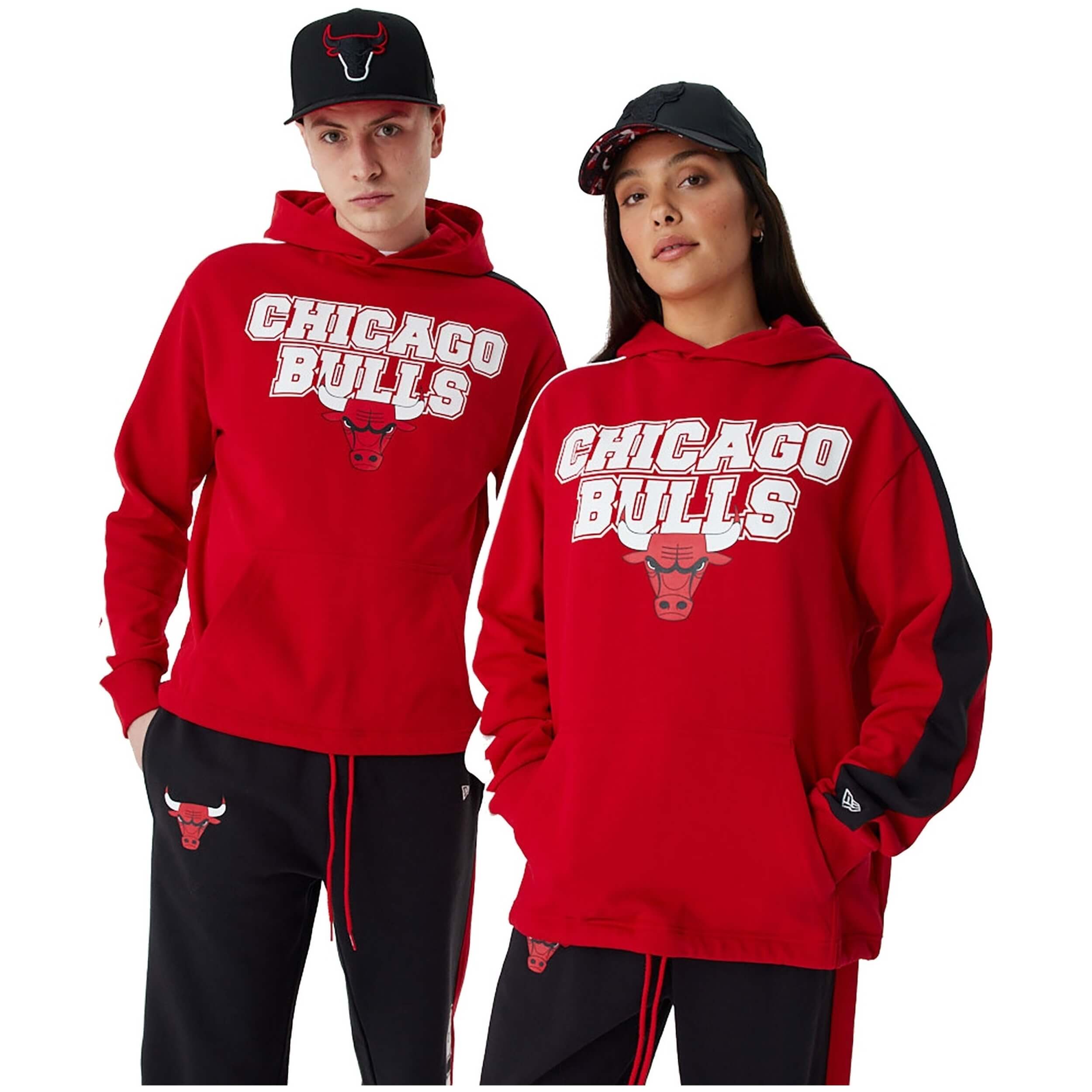 Sudadera Con Capucha New Era Nba Chicago Bulls Cut And Sew Oversized