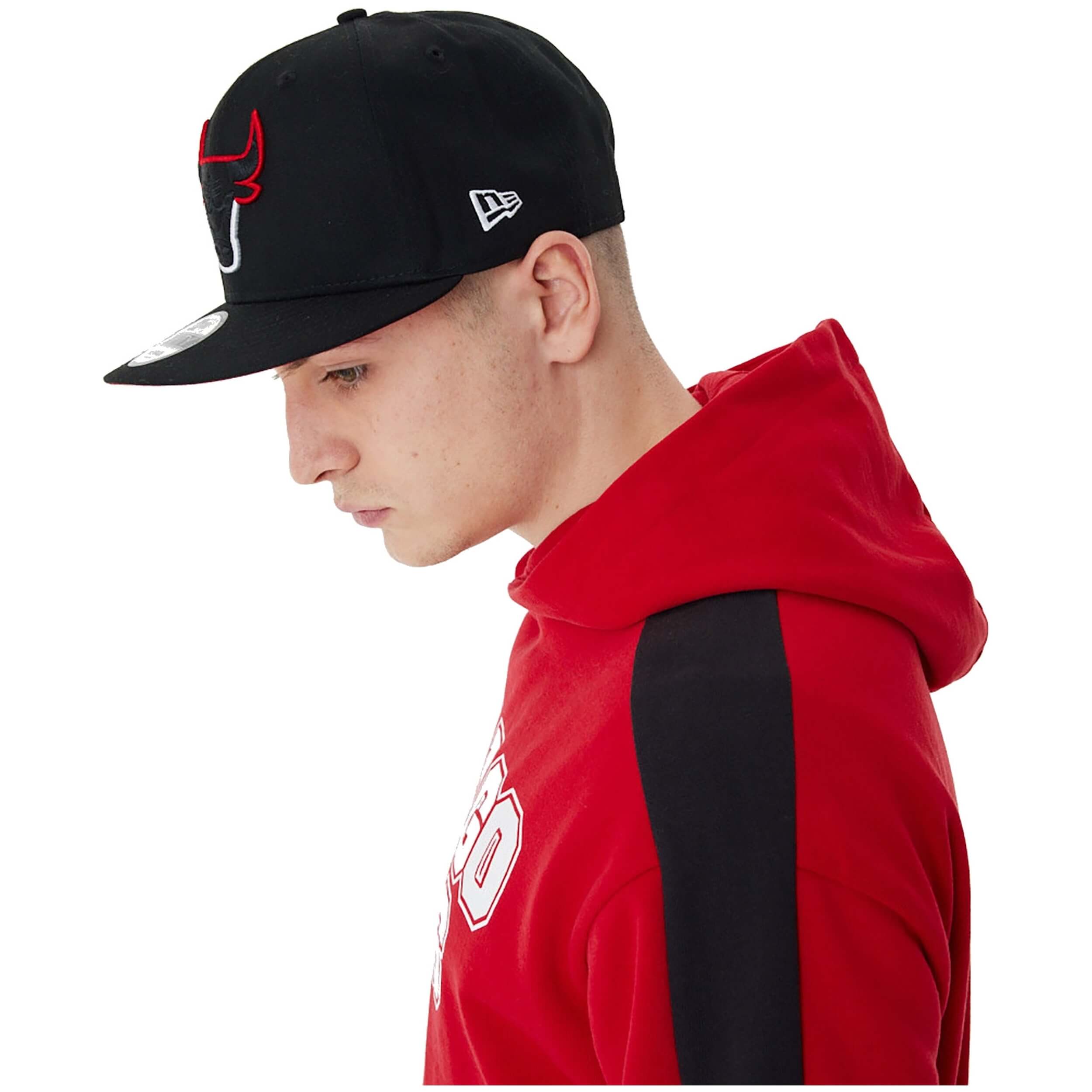 Sudadera Con Capucha New Era Nba Chicago Bulls Cut And Sew Oversized