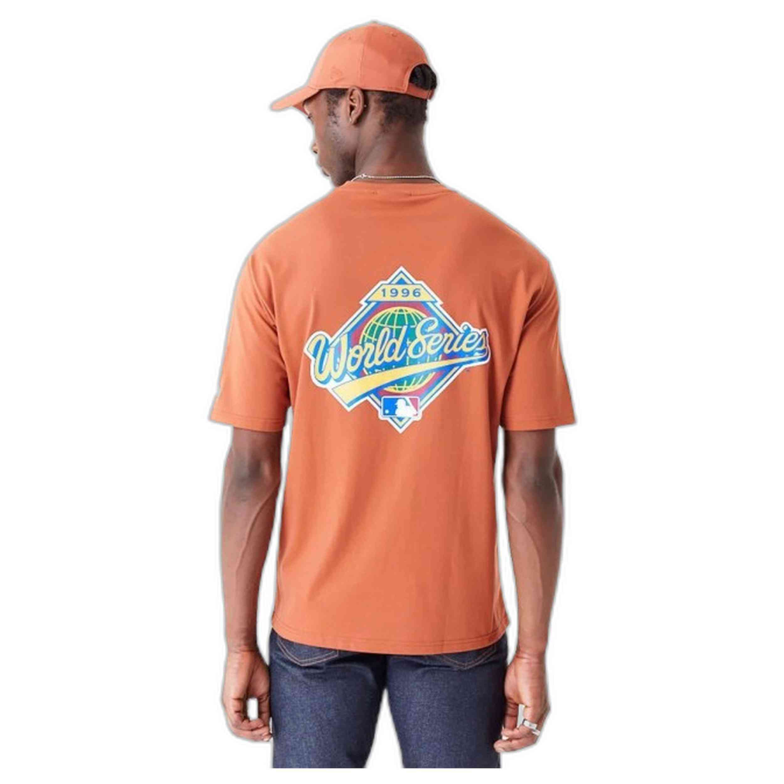 Camiseta De Manga Corta New Era Oversized New York Yankees Mlb World Series