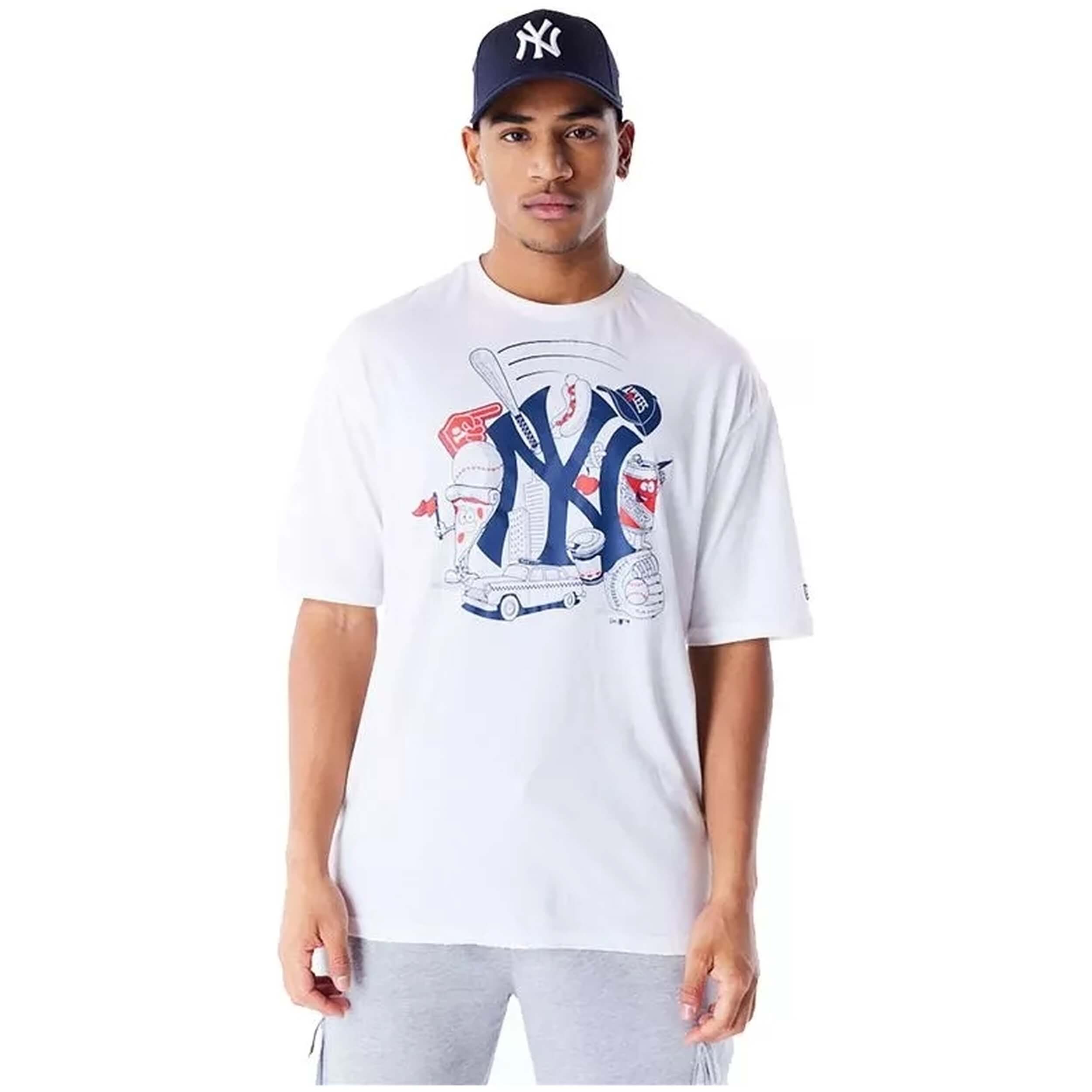 Camiseta De Manga Corta New Era New York Yankees Mlb Food Graphic