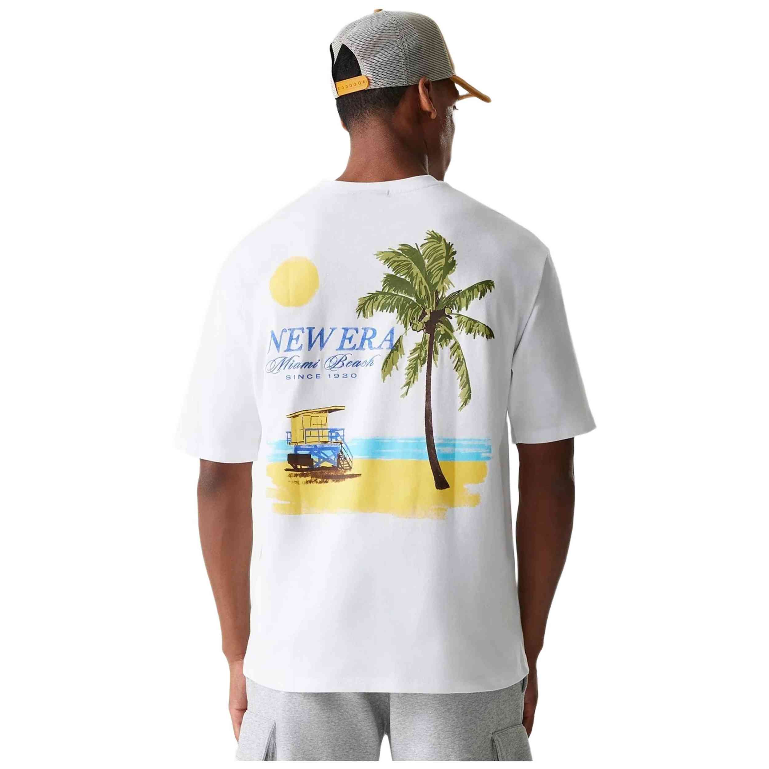 Camiseta De Manga Corta New Era Vacation Graphic Oversized