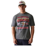 Camiseta De Manga Corta New Era San Francisco 49Ers Nfl Washed Super Bowl Oversized