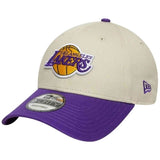Gorra New Era Los Angeles Lakers Nba Colour Block 9Forty "Beige/Púrpura"