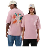 Camiseta De Manga Corta New Era Floral Graphic Oversized "Pastel Pink"