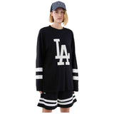 Camiseta De Manga Larga New Era Los Angeles Dodgers Mlb Oversized