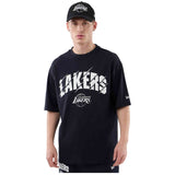 Camiseta De Manga Corta New Era Los Angeles Lakers Nba Core Plus Oversized