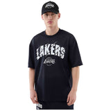 Camiseta De Manga Corta New Era Los Angeles Lakers Nba Core Plus Oversized Mesh