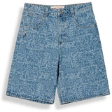 Pantalon Corto Grimey Stardust "Washed Dark Blue"