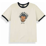 Camiseta De Manga Corta Grimey Droppin Science Ringer "Off White"