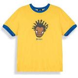 Camiseta De Manga Corta Grimey Camiseta Droppin Science Ringer Yellow