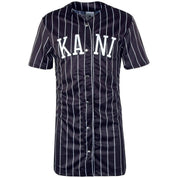 Camisa Karl Kani Serif Pinstripe Baseball