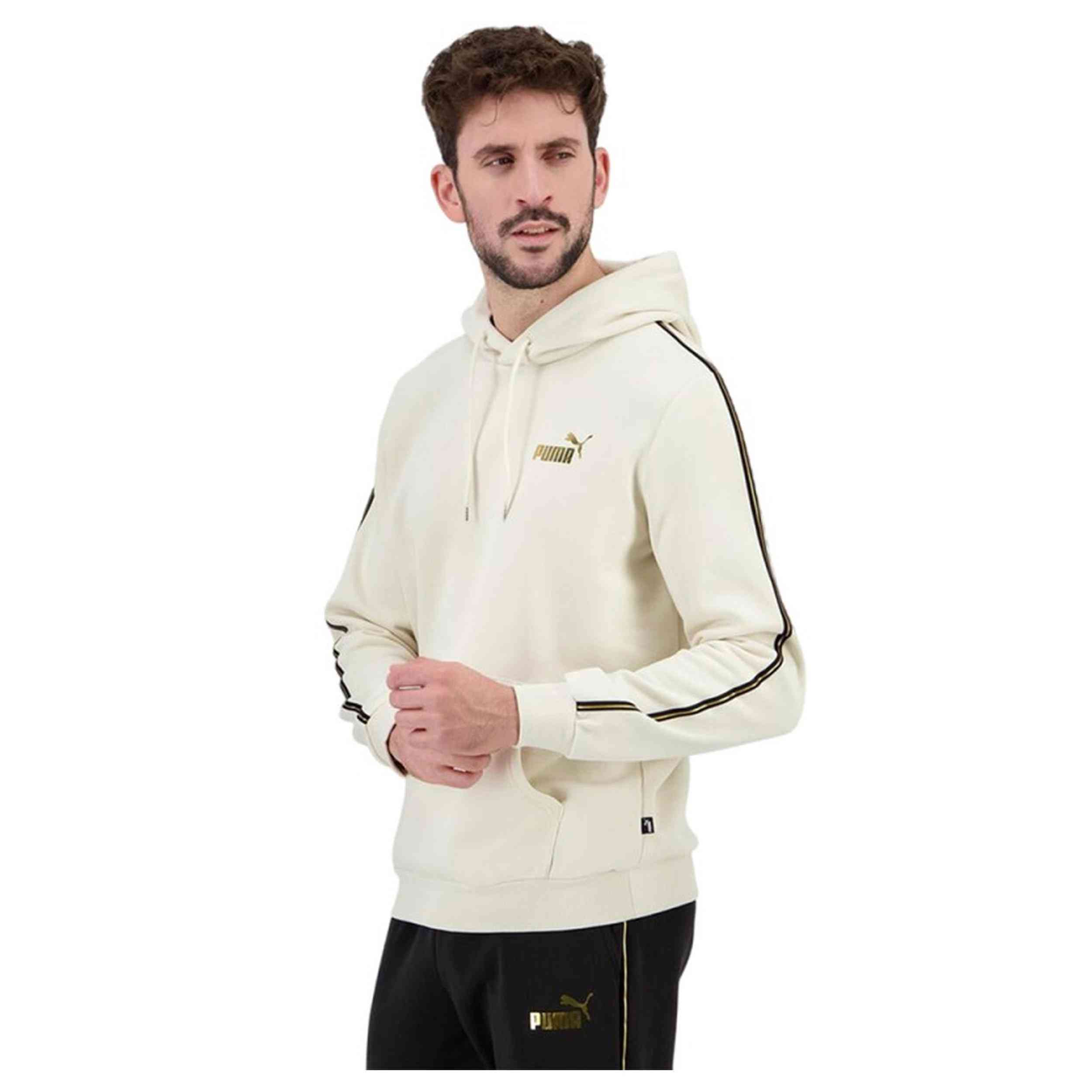 Sudadera Con Capucha Puma Essentials Tape Minimal Gol