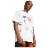 Camiseta De Manga Corta Puma Puma Scoot Caution Graphic Tee "White"