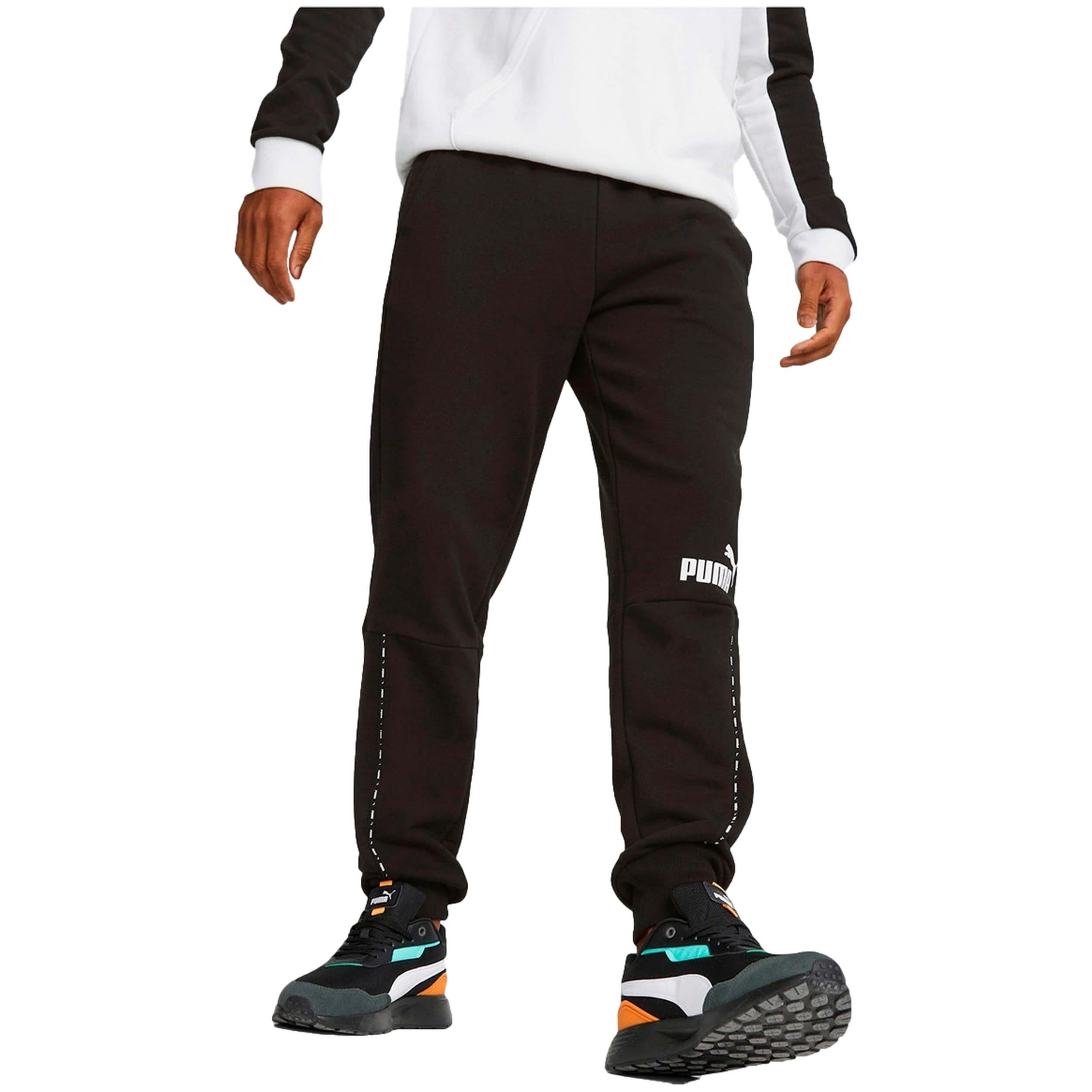 Pantalon Largo Puma Ess Block X Tape Sweatpants