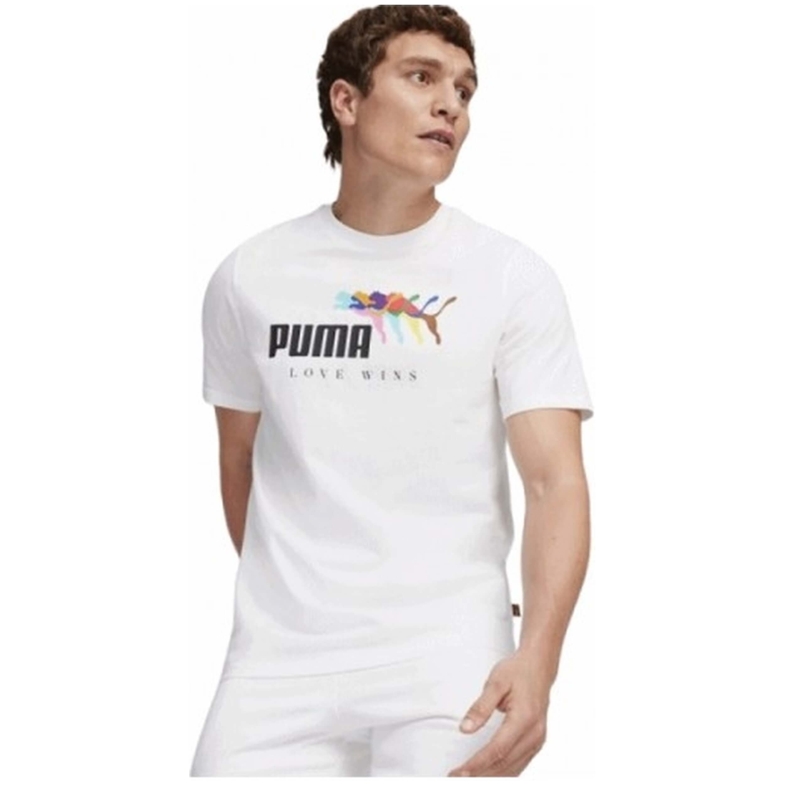 Camiseta De Manga Corta Puma Essential + Love Wins